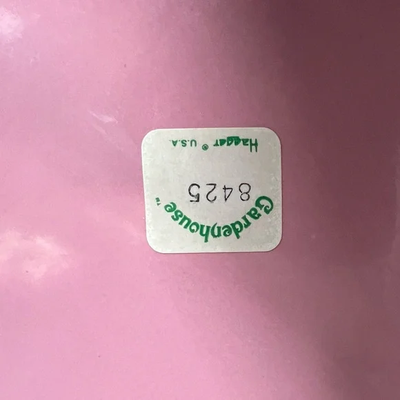 Garden house ceramic vase 14 inches high . Dusty Rose - Picture 4 of 4